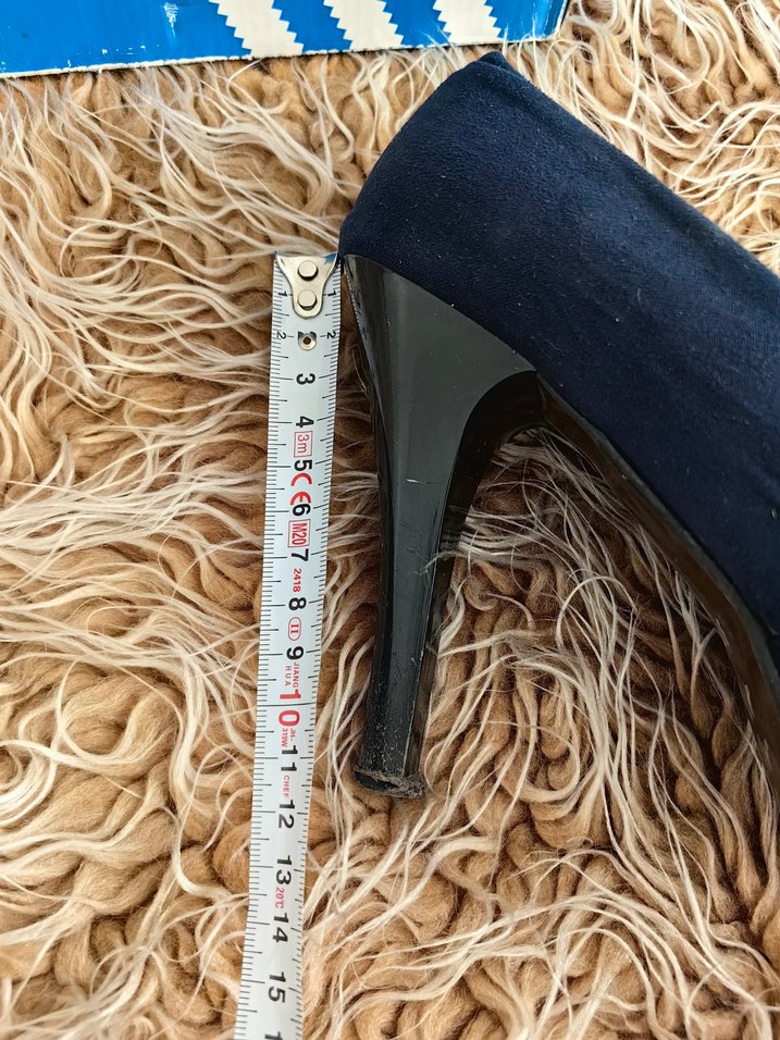 Lacivert  Platform Topuklu Kadın Ayakkabı - Görsel 5