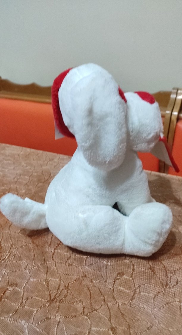 Beyaz Peluş Köpek Oyuncak - Görsel 4