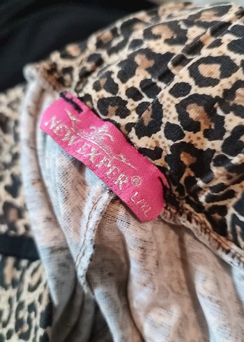 Kadın Leopar Desenli Salaş Kumaş Pantolon - Görsel 4