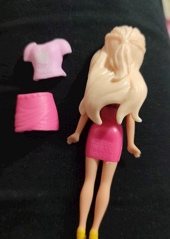 Polly Pocket Pembe Barbie Bebek - Görsel 5
