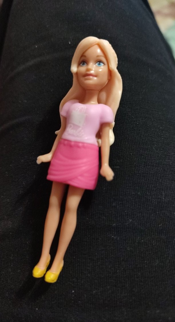 Polly Pocket Pembe Barbie Bebek - Görsel 2