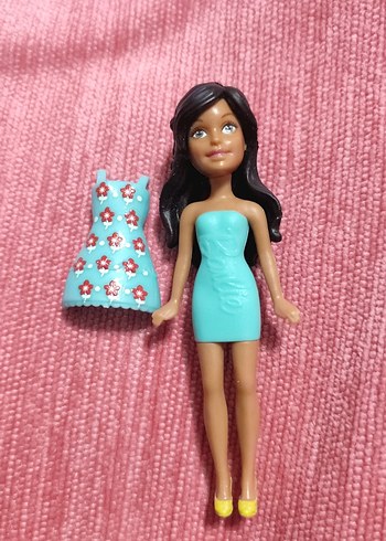 Polly Pocket Turkuaz Elbiseli Pastel Bebek - Görsel 4