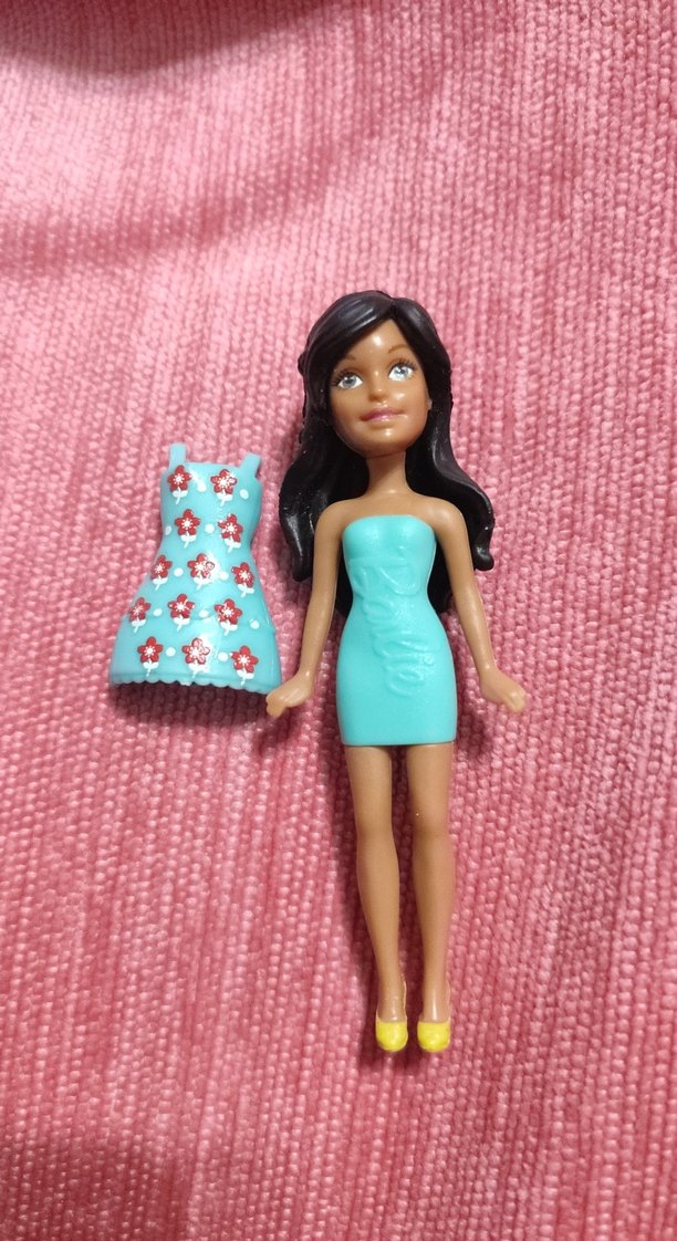 Polly Pocket Turkuaz Elbiseli Pastel Bebek - Görsel 4