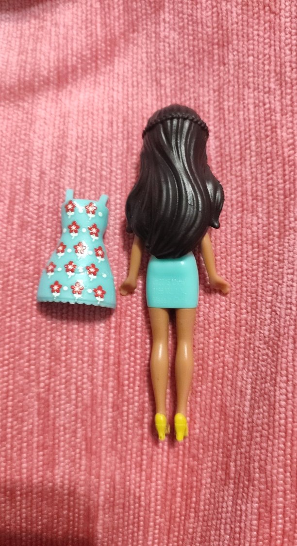 Polly Pocket Turkuaz Elbiseli Pastel Bebek - Görsel 5