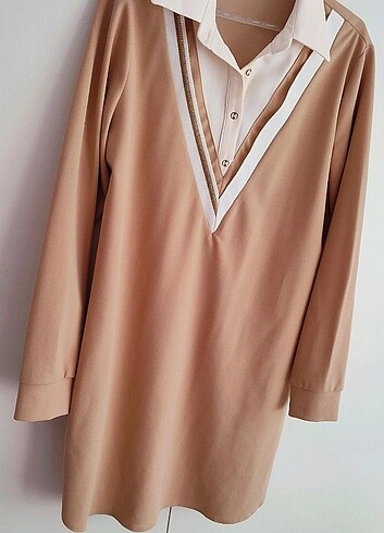 m Beden camel Renk Tunik