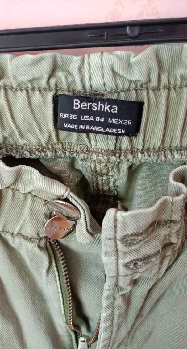 kadın Loose Fit Yeşil Denim Pantolon - Görsel 4