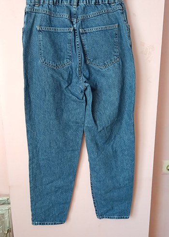 Mavi Bel Detaylı Kadın Denim Pantolon - Görsel 4