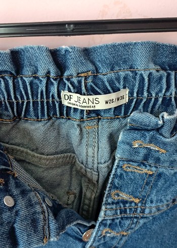 Mavi Bel Detaylı Kadın Denim Pantolon - Görsel 5