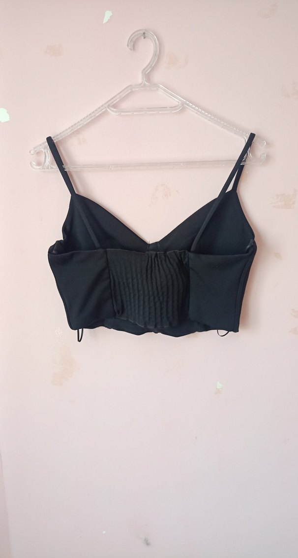 Siyah Straplez Mini Bustiyer - Görsel 3