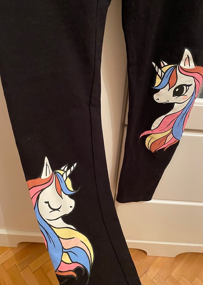 H&M kız çocuk tayt 7-8 yaş - Görsel 2