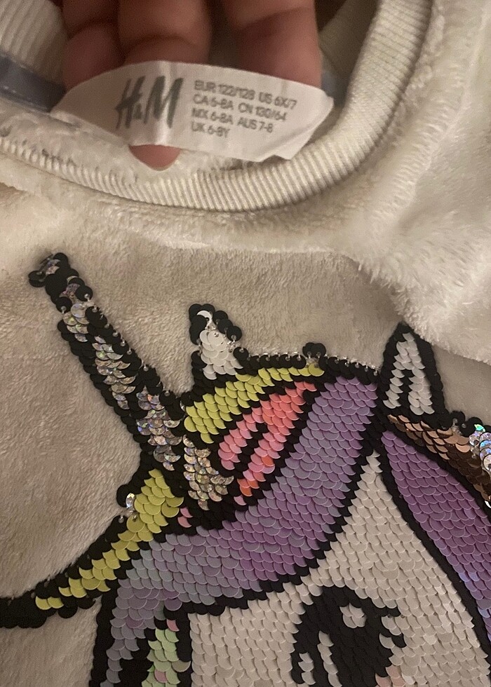 H&M 6-8 yaş kız çocuk polar - Görsel 2