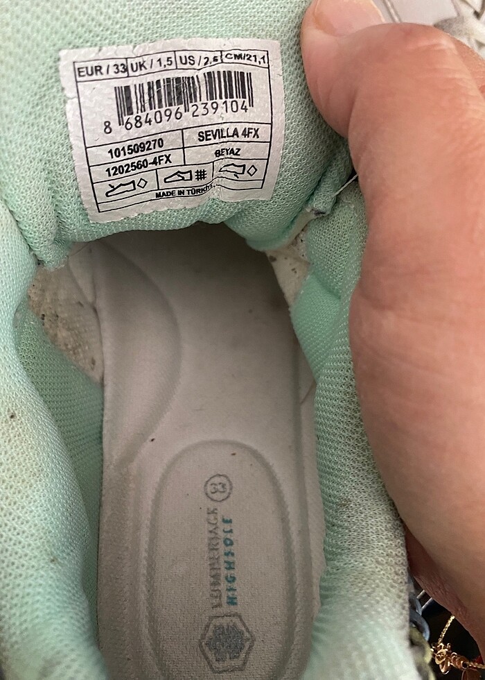 Lumberjack cırt cırtlı kız çocuk spor ayakkabı - Görsel 4