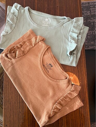 H&M kolsuz t-shirt (ikili) 6-8 yaş - Görsel 8