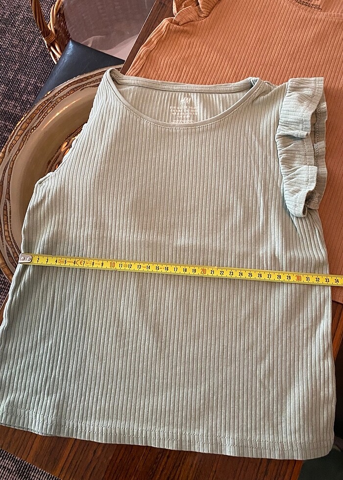 H&M kolsuz t-shirt (ikili) 6-8 yaş - Görsel 3