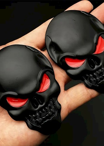 Karanlık Kafatası Tasarımlı Erkek Anahtarlık - Görsel 2