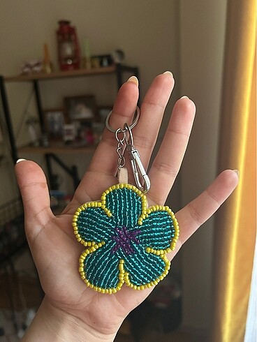 diğer Beden çeşitli Renk Boncuklu Anahtarlık Charm