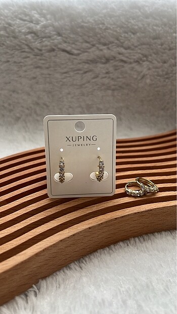 XUPING GOLD VIP 14K BEŞTAŞ KÜPE