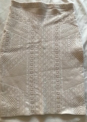 BCBG Max Azria Beyaz Bodycon Etek - Görsel 3