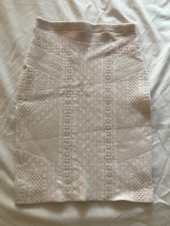 BCBG Max Azria Beyaz Bodycon Etek - Görsel 2