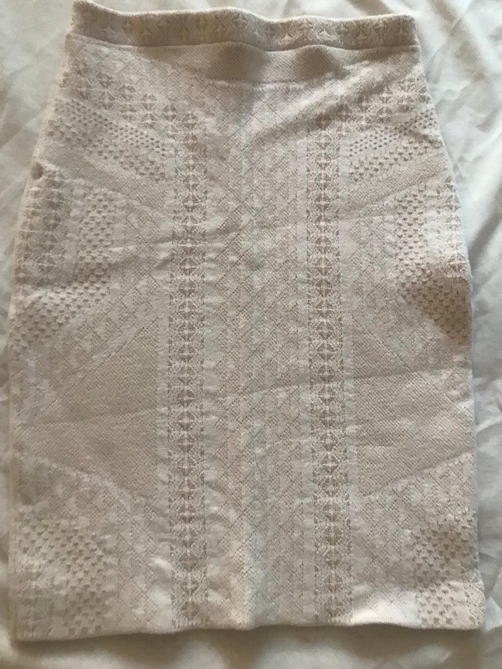 BCBG Max Azria Beyaz Bodycon Etek - Görsel 3