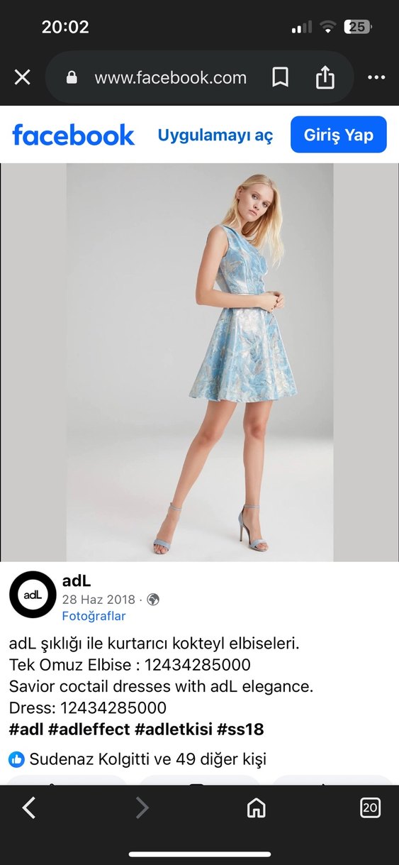 Bohem Tarzı tek omuz  kısa Abiye Elbise - Görsel 5