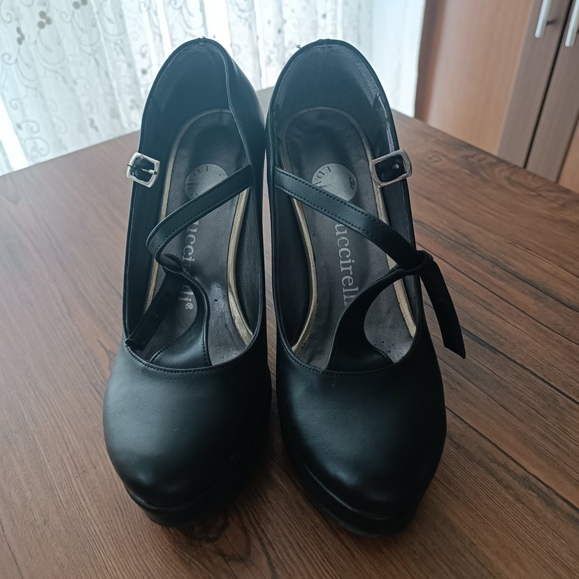 Siyah Tokalı Platform Topuklu Kadın Ayakkabı - Görsel 2