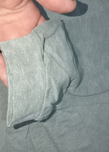Beden gri Renk Gri Erkek polo yaka sweatshirt