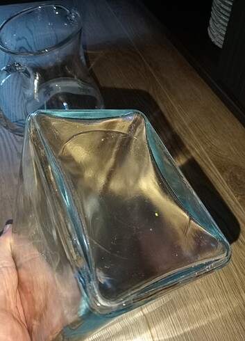 Tasarımcı Dikdörtgen cam vazo