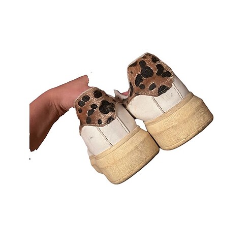 39 Beden beyaz Renk Bambi Beyaz leopar detaylı sneaker