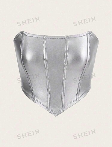 Sheinside Shein metalik büstiyer