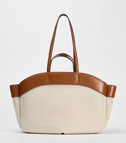 zara kontrast tote canta