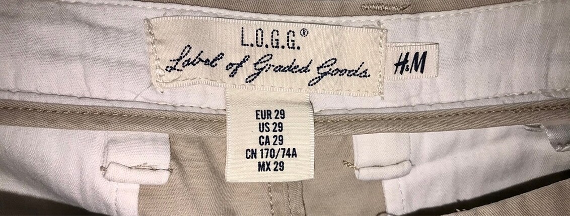 29 Beden H&M Erkek Şort 29 Beden
