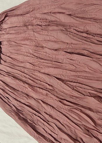 Pembe Bohem Uzun Keten Etek - Görsel 5