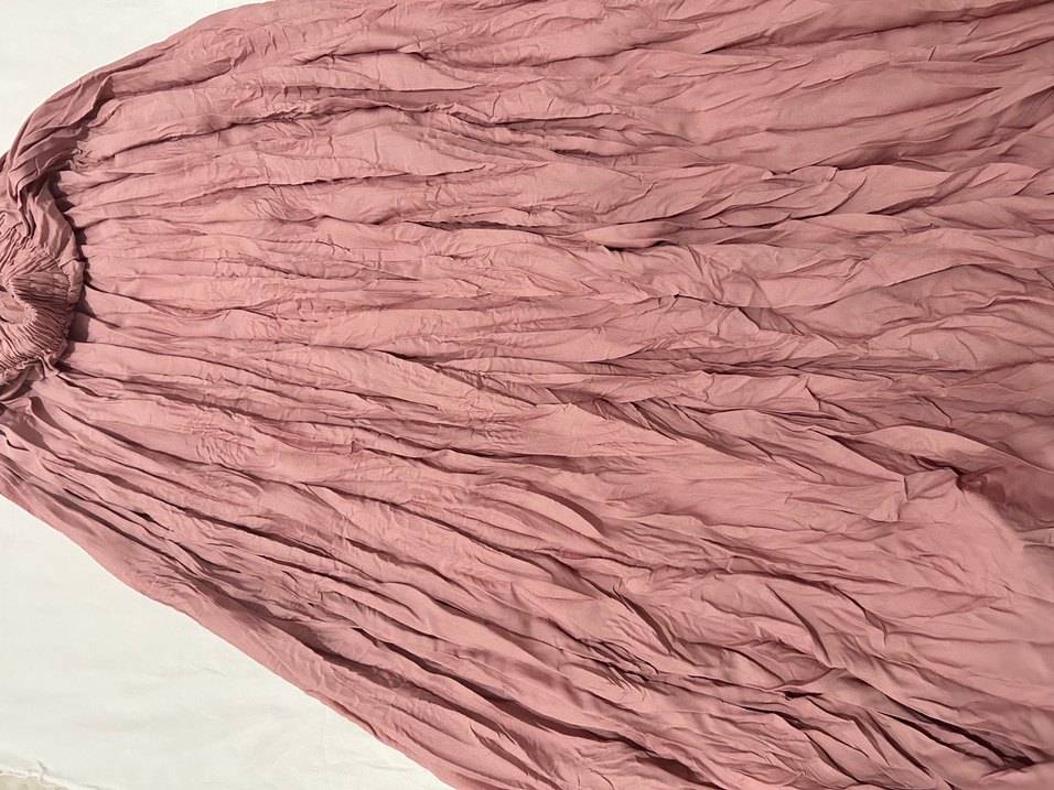 Pembe Bohem Uzun Keten Etek - Görsel 2