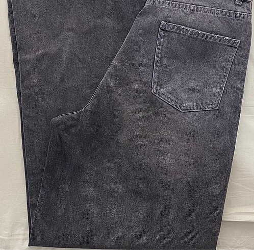 36 Beden Manuka antrasit wide leg denim jean