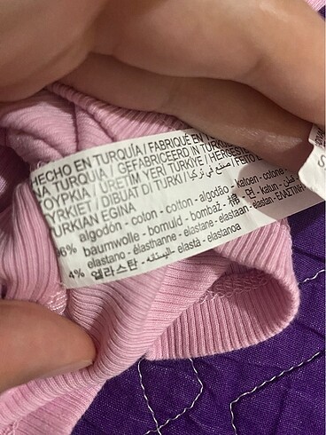 s Beden Pamuklu pembe tişört stradivarius