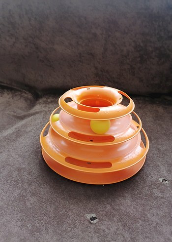 Turuncu Çok Katmanlı Kedi Oyuncağı - Görsel 2