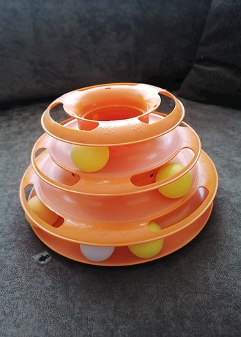 Turuncu Çok Katmanlı Kedi Oyuncağı - Görsel 3