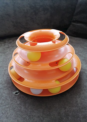 Turuncu Çok Katmanlı Kedi Oyuncağı - Görsel 4