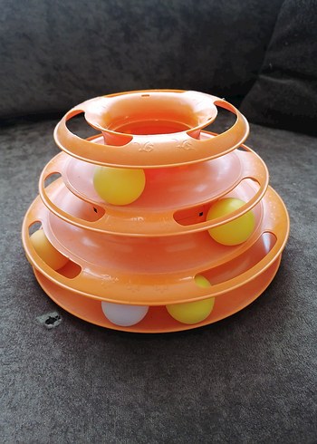 Turuncu Çok Katmanlı Kedi Oyuncağı - Görsel 5