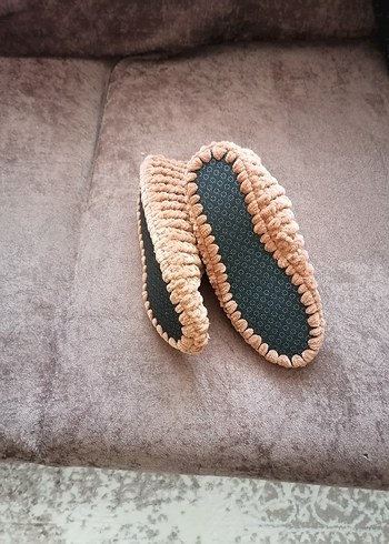 Bej Örgü Erkek Ev Botu - Görsel 3