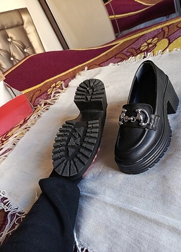 37 Beden siyah Renk Kadın loafer ayakkabı 