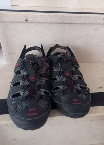 Erkek Kırmızı Desenli Spor Sandalet