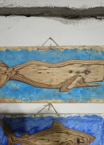 ahşap oyma köpekbalığı - Görsel 4