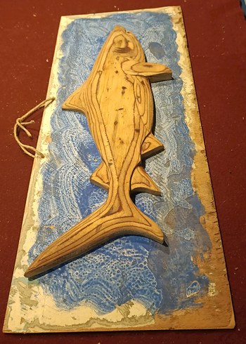 ahşap oyma köpekbalığı - Görsel 8