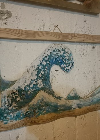 Parlak Mavi Dalga Tablosu - Görsel 4