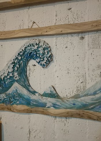 Parlak Mavi Dalga Tablosu - Görsel 3