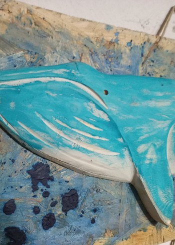 ahşap oyma Balina figürü - Görsel 5