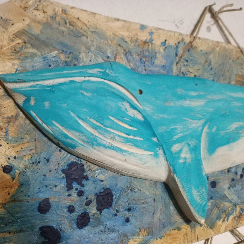 ahşap oyma Balina figürü - Görsel 5