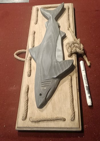 Gri Köpekbalığı Figürü Dekor - Görsel 7